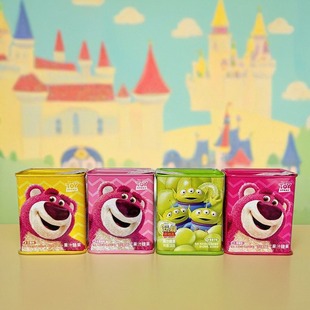 滨崎果汁糖果105g罐软糖儿童休闲零食草莓芒果青提水蜜桃图案随机