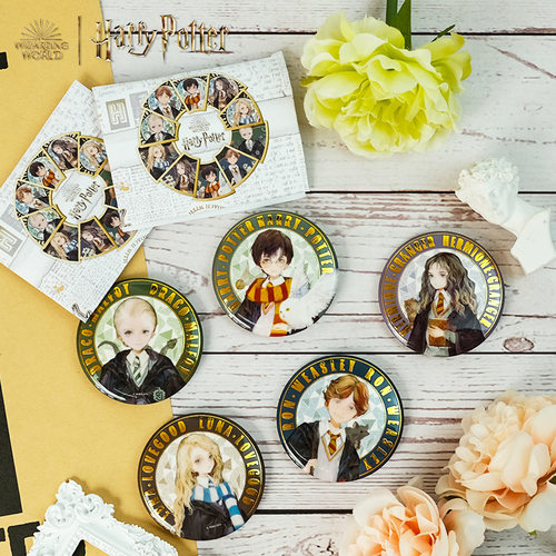 【正版谷子】哈利波特周边吧唧徽章礼物水彩风赫敏哈利盲盒全套