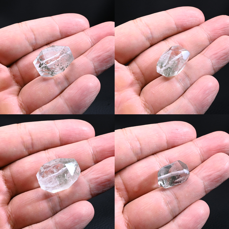 @晶灵记 纯天然水晶四季幽灵吊坠 绿幽灵 层山 配件 一图一物