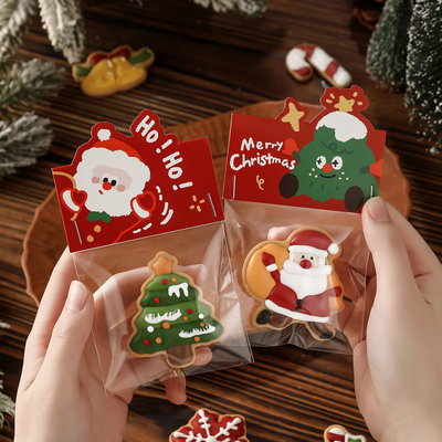 圣诞节饼干包装袋手工烘焙打包袋