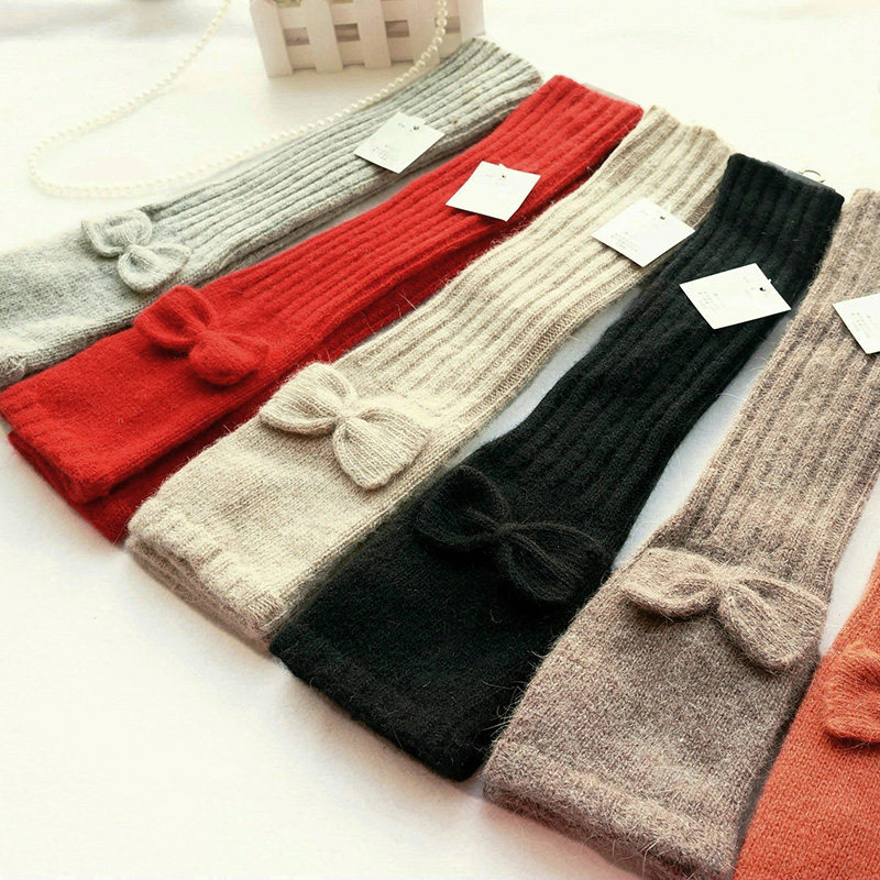 日单女冬兔羊毛护袖套加厚保暖蝴蝶结长手套半指手臂套可爱假袖子,服饰配件/皮带/帽子/围巾,手套,淘宝优惠券,粉丝福利购,淘宝优惠卷