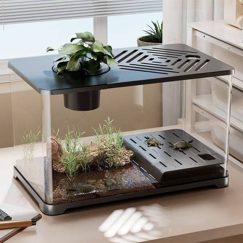 乌龟饲养缸家用鱼缸客厅小型养乌龟箱生态造景晒爬台桌面龟缸厂家,宠物/宠物食品及用品,桌面缸,淘宝优惠券,粉丝福利购,淘宝优惠卷