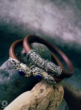 复古民族风手环开口金刚藤