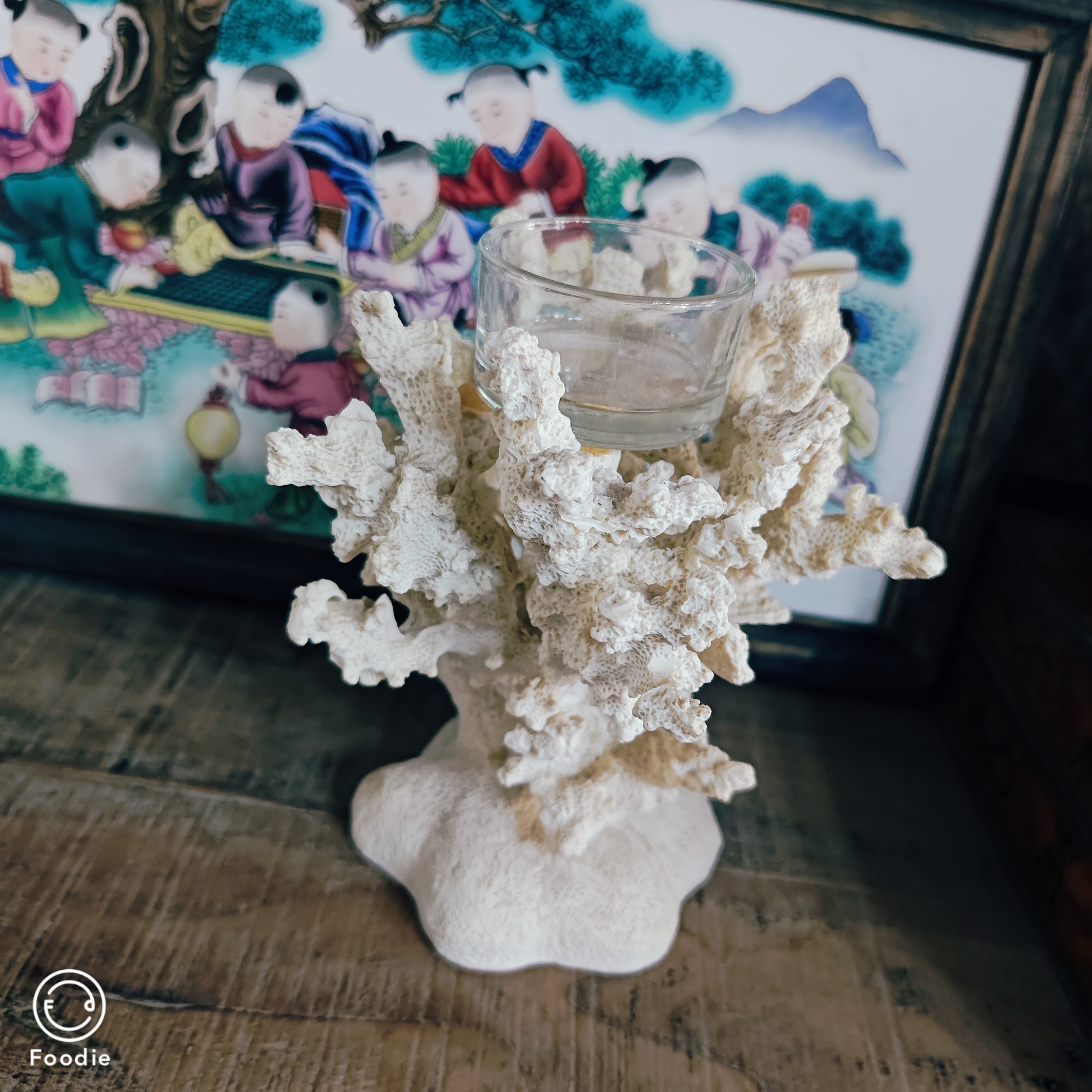 zarahome品牌海洋造型烛台孤品！尺寸！12*13厘米！应该是树脂图片