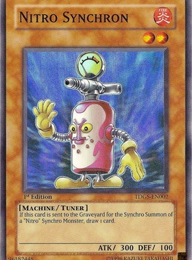 游戏王 美版 正版 - 氮素同调士 Nitro Synchron/面闪/TDGS