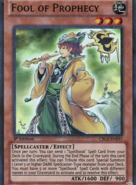 游戏王 美版 正版 - 魔导化士 马特 Fool of Prophecy/面闪/CBLZ