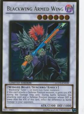 游戏王 美版 正版 - 黑羽 兵翼鸦 Blackwing/黄金/GLD3/限定