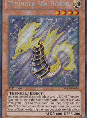 游戏王 美版 正版 - 雷海马 Thunder Sea Horse/银碎/ABYR
