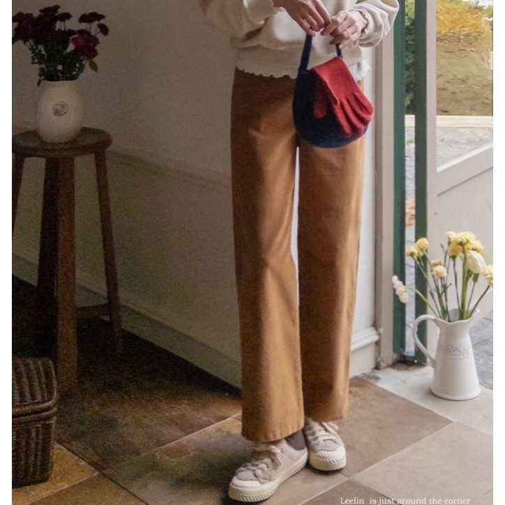 My girl冬季新款韩国代购流行时尚舒适百搭甜美淑女气质休闲长裤