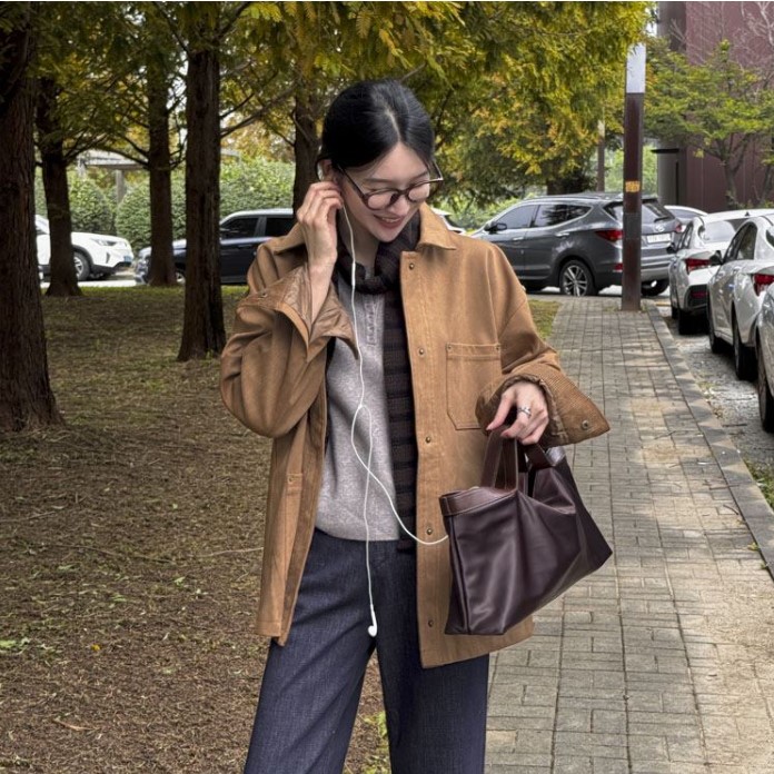 秋季新款韩国代购简约流行时尚舒适帅气显瘦百搭中长款休闲外套