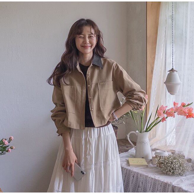 My girl秋季新款韩国代购时尚舒适简约流行显瘦淑女风优雅短外套