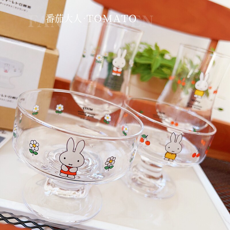 日式玻璃甜品杯高脚杯