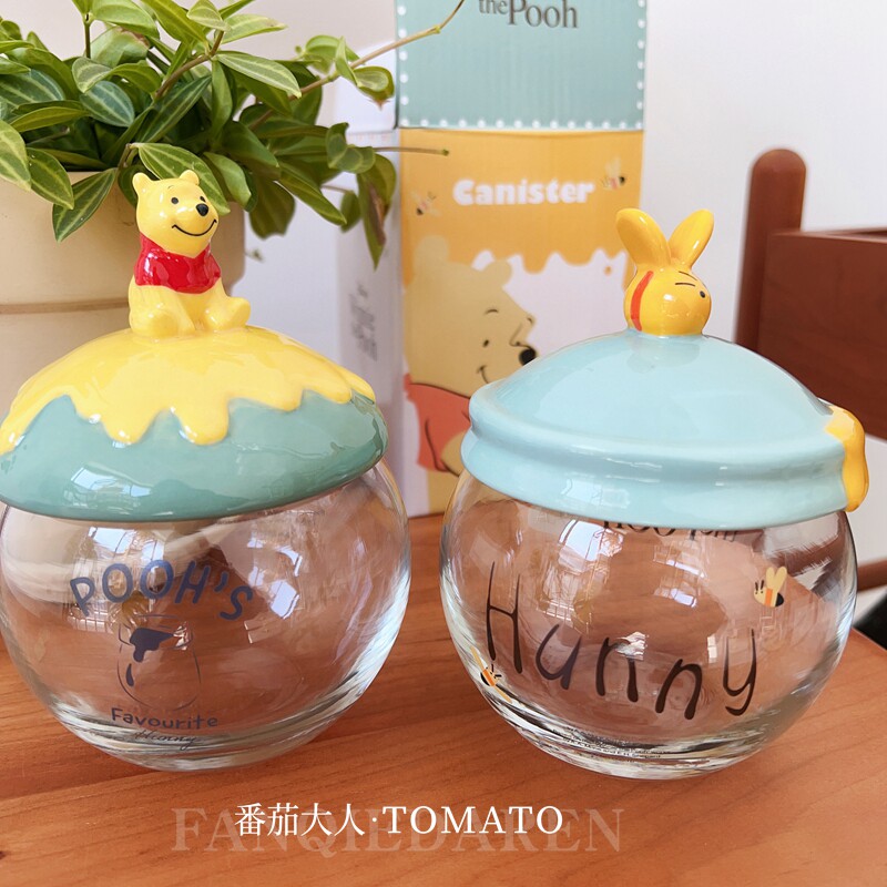 卡通透明玻璃糖果罐零食罐