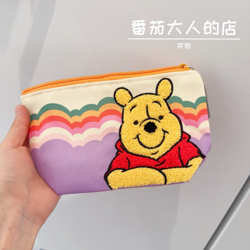 现货！特价清仓迪士尼维尼可爱帆布化妆包 杂货包女生收纳包