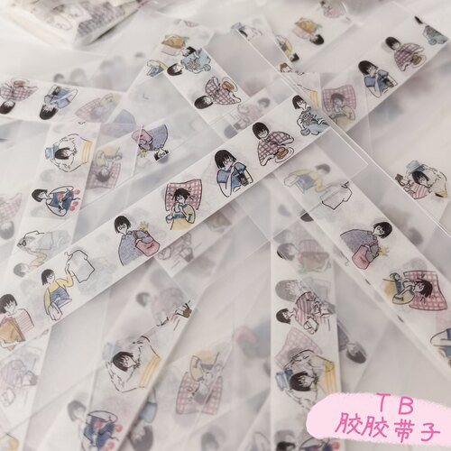 胶胶带子分装日本Ma7文子小姐日常single flower和纸胶带