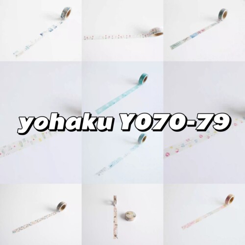 yohaku余白胶带元y70-79日本复古北海道和纸胶带雾面蜡纸盐系和纸