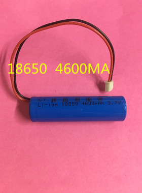 18650 4600MAh 3.7v锂电池 带充电保护带线锂电池 唱戏机电池