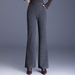 宾利酷堡女裤女时尚高腰微喇裤女冬季2025年新款韩版气质修身女士