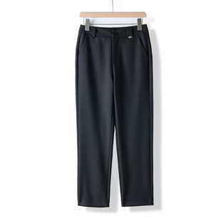 宾利酷堡女裤女时尚小直筒休闲裤女2025秋季新款高腰显瘦垂感时尚