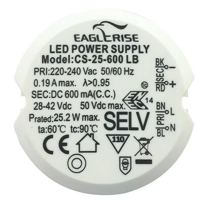 伊戈尔LED控制装置镇流器圆形驱动防水电源恒流32W 67800MA控制器