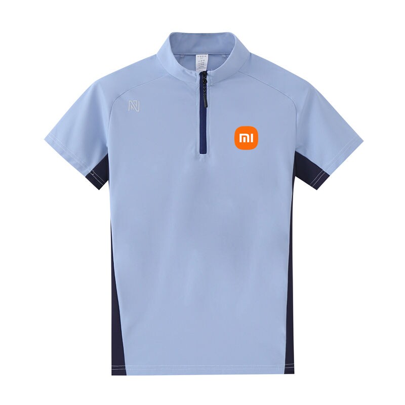 小米店员工工作服定制 立领拉链冰丝速干印标印logo团体服定制