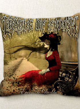 乐队抱枕靠垫 黑金属 Cradle Of Filth 污秽摇篮 抱枕靠垫 包邮