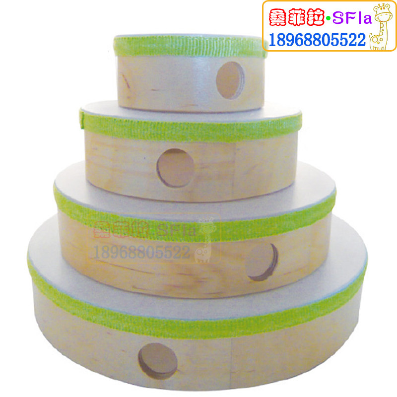 彩条仿羊皮手鼓精品奥尔夫打击乐器早教幼儿园儿童音乐舞蹈教具