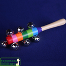 原木棒铃 10铃棒 早教益智类 手棒铃 奥尔夫打击乐器