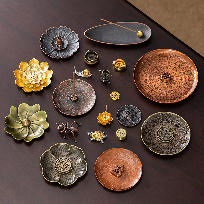 莲花香插香炉香托香盘配件线香托多功能香插香道摆件,家居饰品,国学摆件,淘宝优惠券,粉丝福利购,淘宝优惠卷