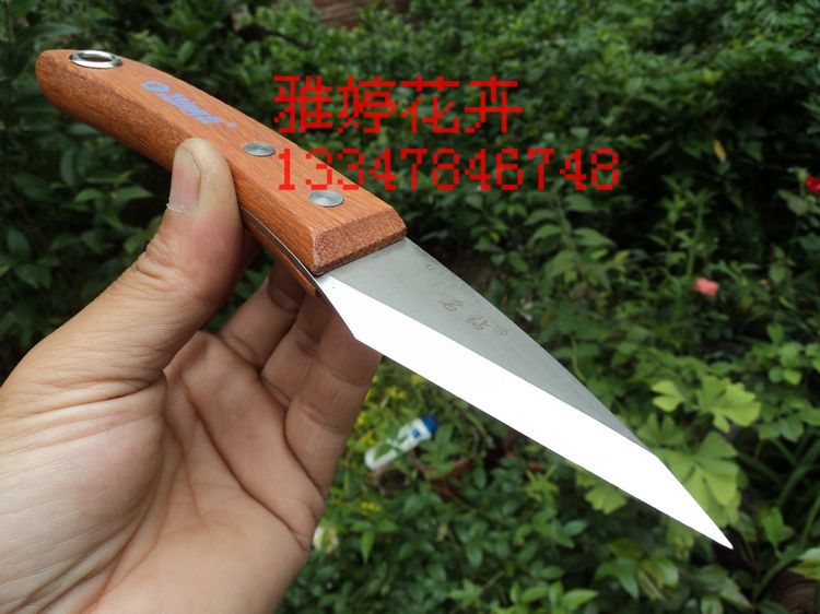 日本进口钢材非常锋利斜口嫁接刀可以刮毛花卉切接刀果树接木刀