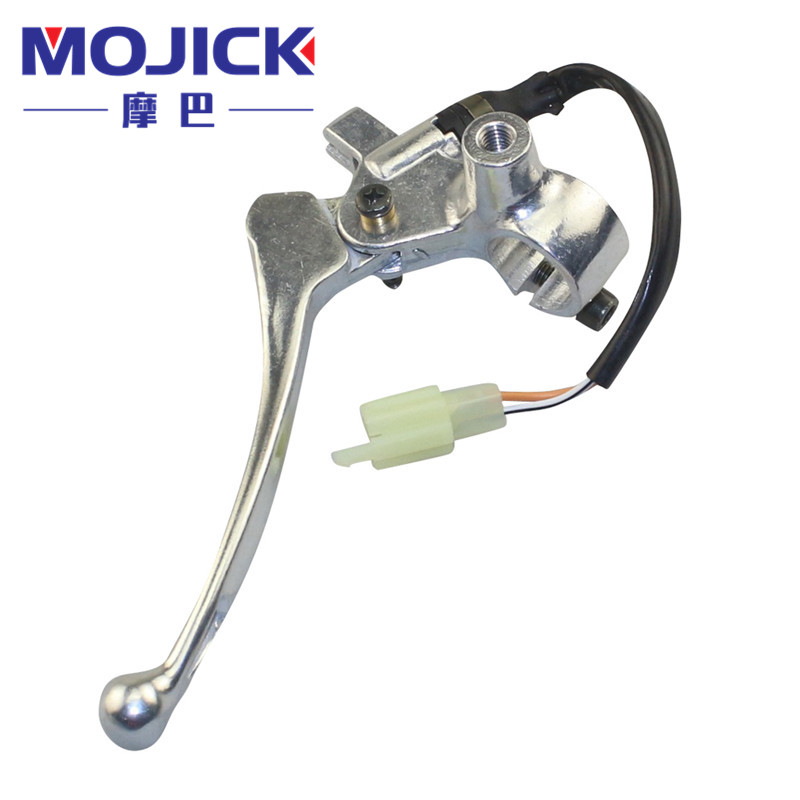 适用铃木红宝UM125T-A/C/E后刹车手把左边制动手柄镜座把手牛角