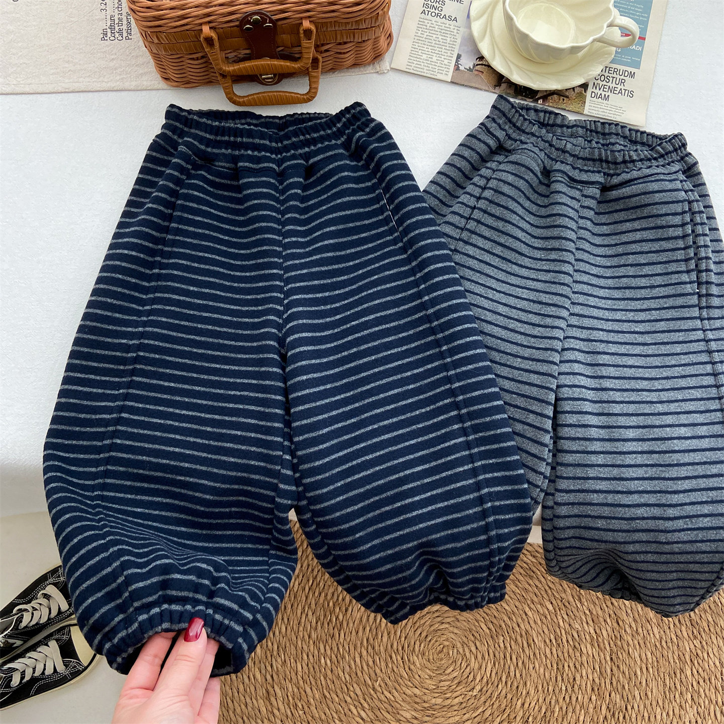 保暖加绒收口长裤韩系休闲版