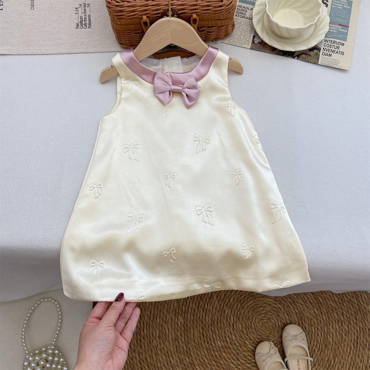 舒适高级感缎面连衣裙韩系新品