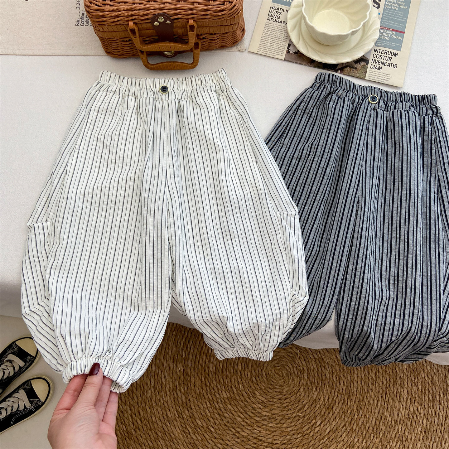 夏季薄款宽松休闲裤时尚新品