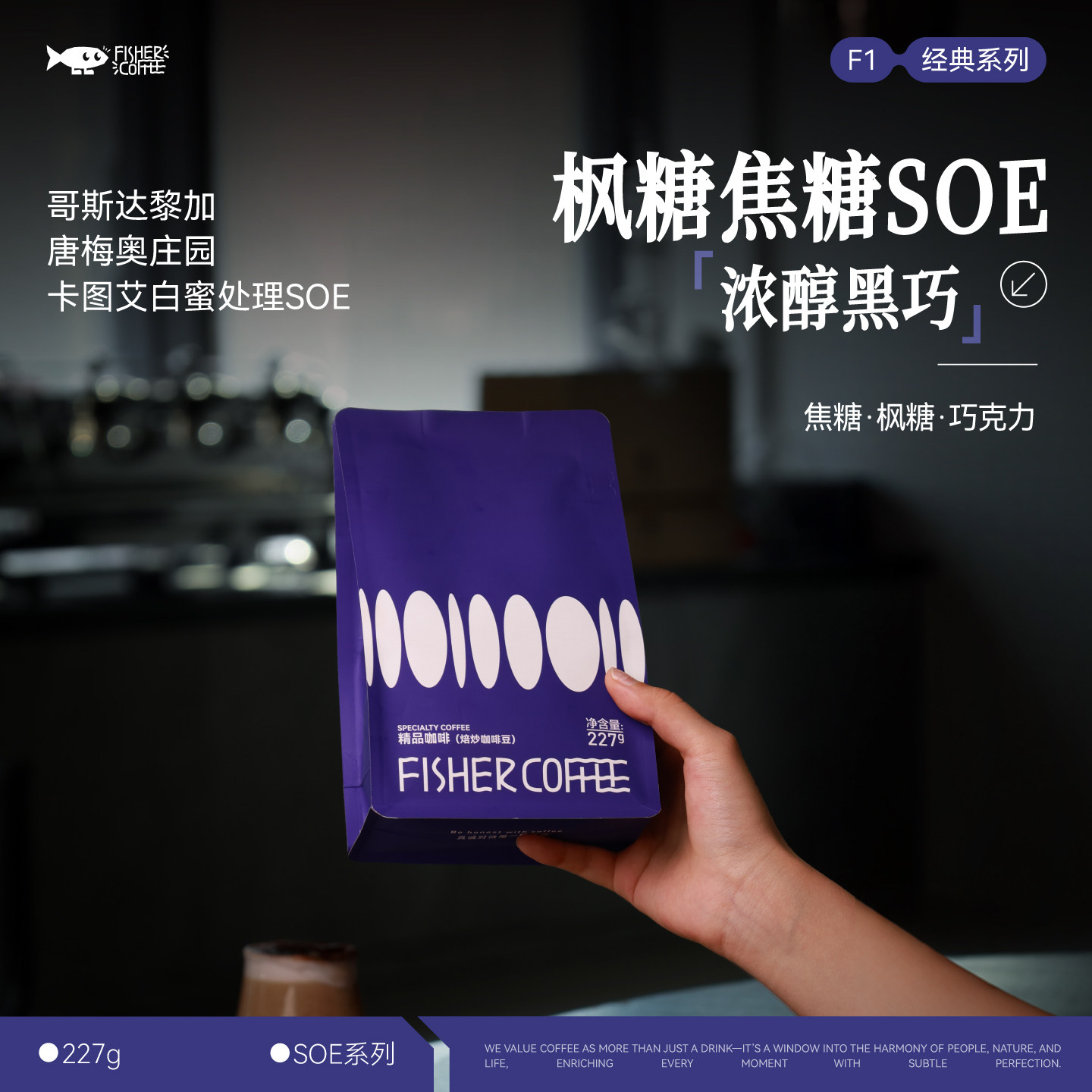 哥斯白蜜处理SOE意式咖啡豆