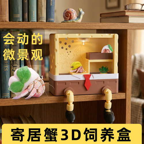 寄居蟹 3d打印 新手饲养套餐～新手饲养套装盒 六一儿童礼物