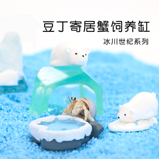 陌派可爱豆丁寄居蟹饲养套装套餐～饲养盒箱办公桌面萌宠儿童礼物