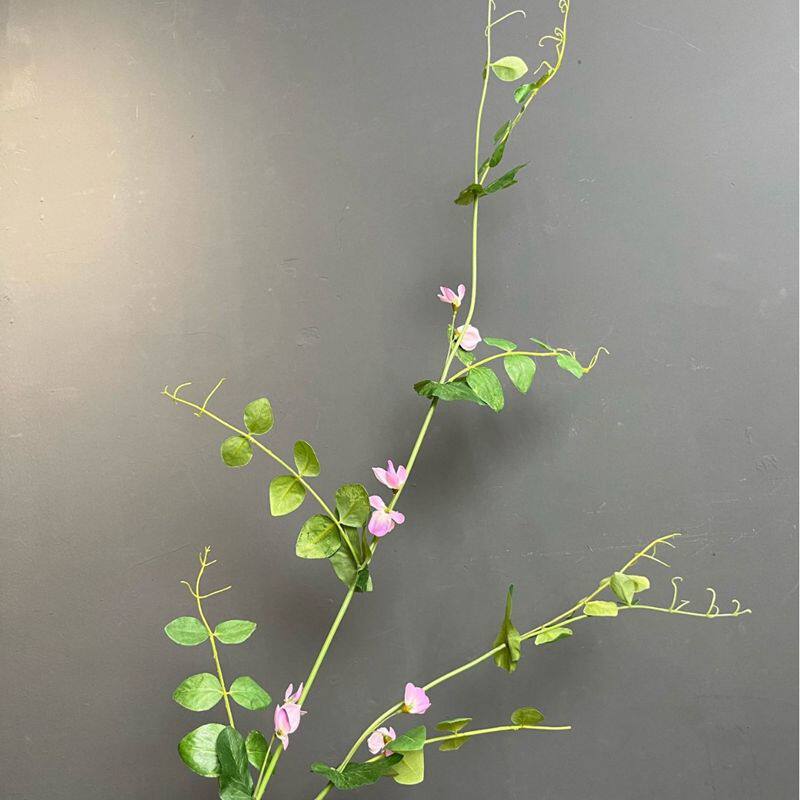 豌豆花仿真假花室内客厅插花摆件绢花三色堇香豌豆家居摆设装饰花