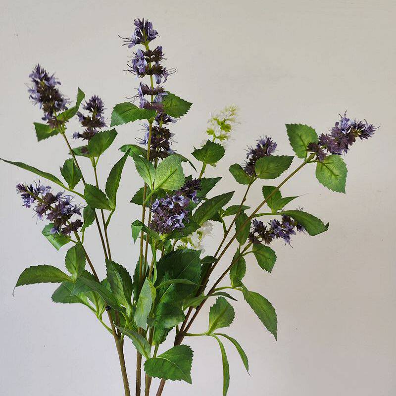 仿真花薄荷花森系香蜂花假花家居装饰广藿香高档绢花ins薰衣草花