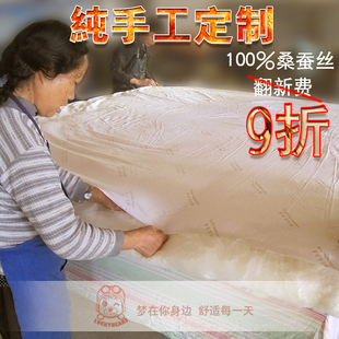 手工双宫桑蚕丝被 子母被厚被冬被幼儿园儿童被午睡被保暖舒适