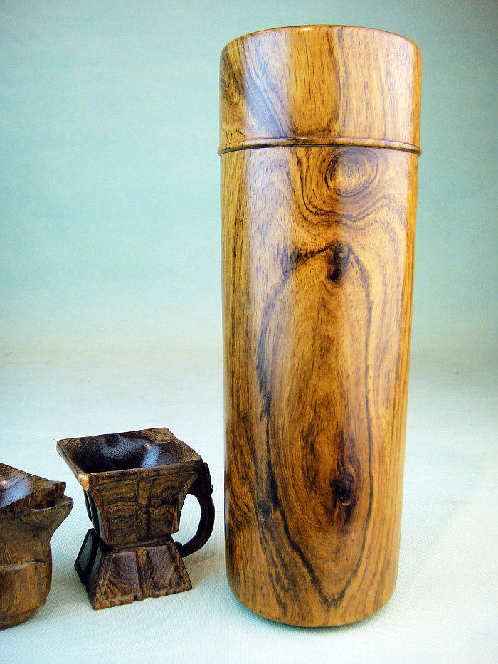 越南黄花梨大料大水壶工艺品 越黄茶壶茶具汤罐水杯木雕刻摆件