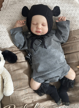 婴儿春秋新生儿宝宝斜襟包屁衣灰色莱卡棉柔软透气双层护肚套装新