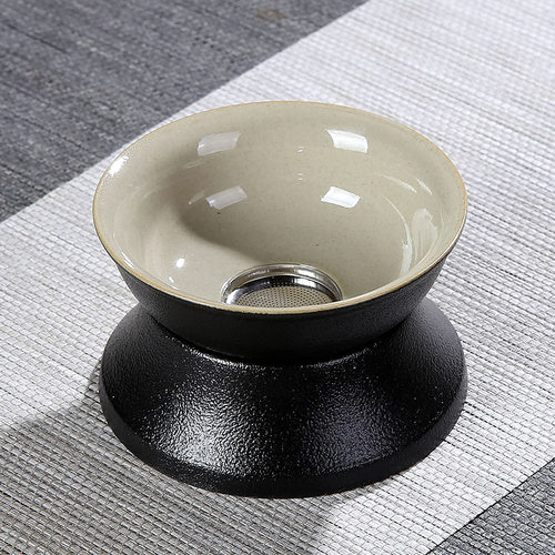 陶瓷功夫茶具羊脂玉过滤网