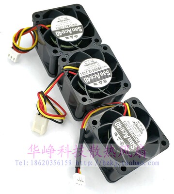 全新Sanyo/三洋4028 12V 0.6A 4cm 9GV0412J301 2811高速风扇