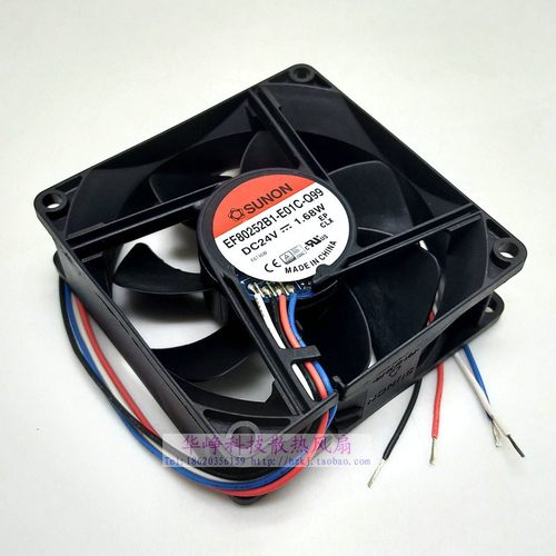EF80252B1-E01C-Q99原装8025 24V 1.68W散热风扇8CM厘米4线PWM