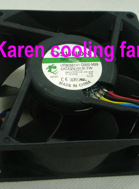 原装Sunon/建准8038 DC12V 6.1w MF80381V1-D000-M99 4线散热风扇