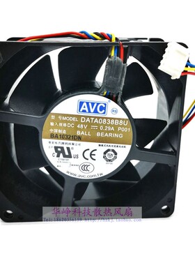 DATA0838B8U全新原装AVC 8038 48V 0.29A工控机变频器风扇8CM4线