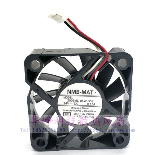 2006ML-05W-S59 B59全新原装NMB 5015 24V 0.17A散热风扇5CM3线