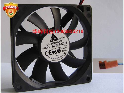 Delta/台达 8015 DC12V 0.20A AFB0812HB 3825散热风扇