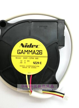 D05F-12PM 08B全新原装NIDEC 5015 12v 0.09a投影机涡轮风扇